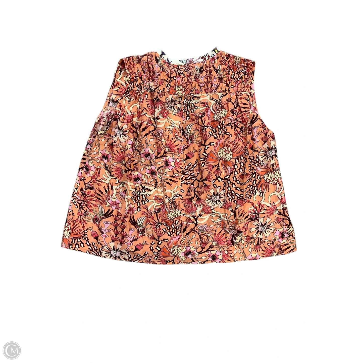 Top Sleeveless By Cma In Multi-colored, Size: L