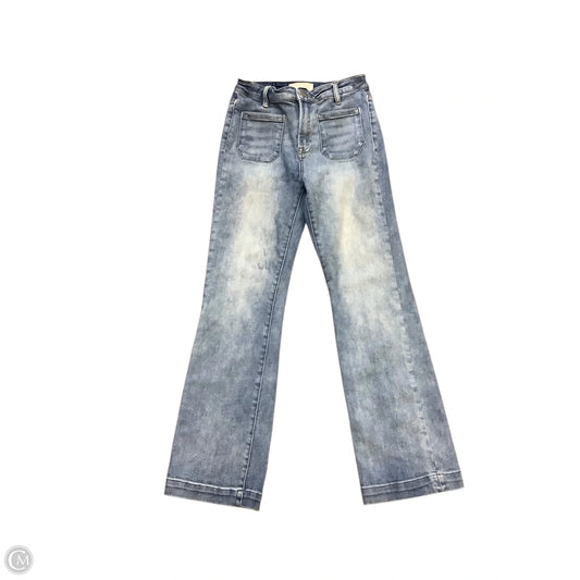 Jeans Straight By Risen In Blue, Size: 6 (27)