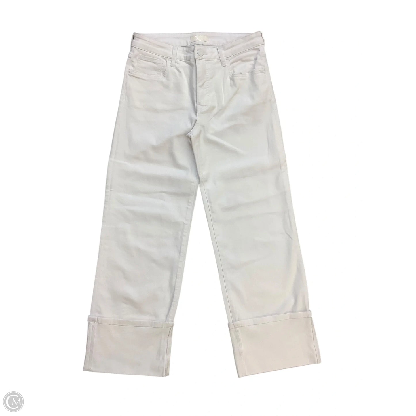 Jeans Cropped By Kut In White, Size: 4
