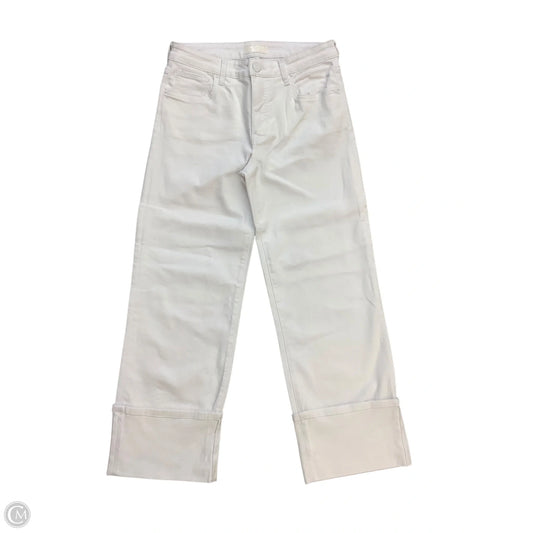 Jeans Cropped By Kut In White, Size: 4