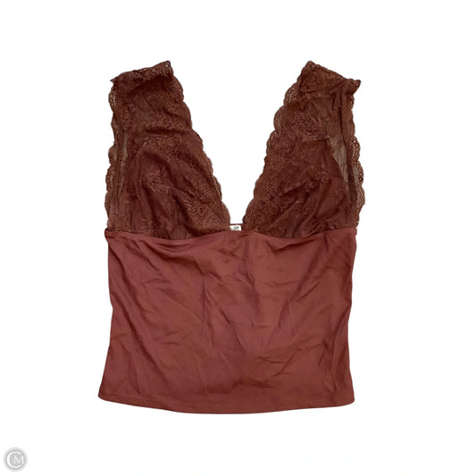 Top Sleeveless By Free People In Brown, Size: L