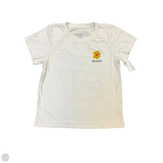 Top Short Sleeve Basic By Anthropologie In White, Size: S