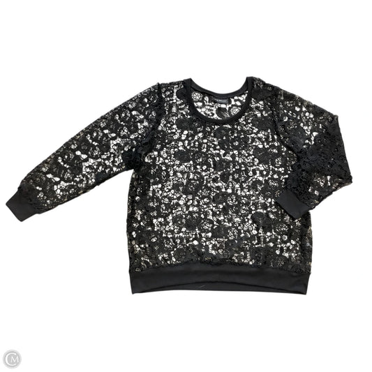 Top Long Sleeve By Lane Bryant In Black, Size: 2x