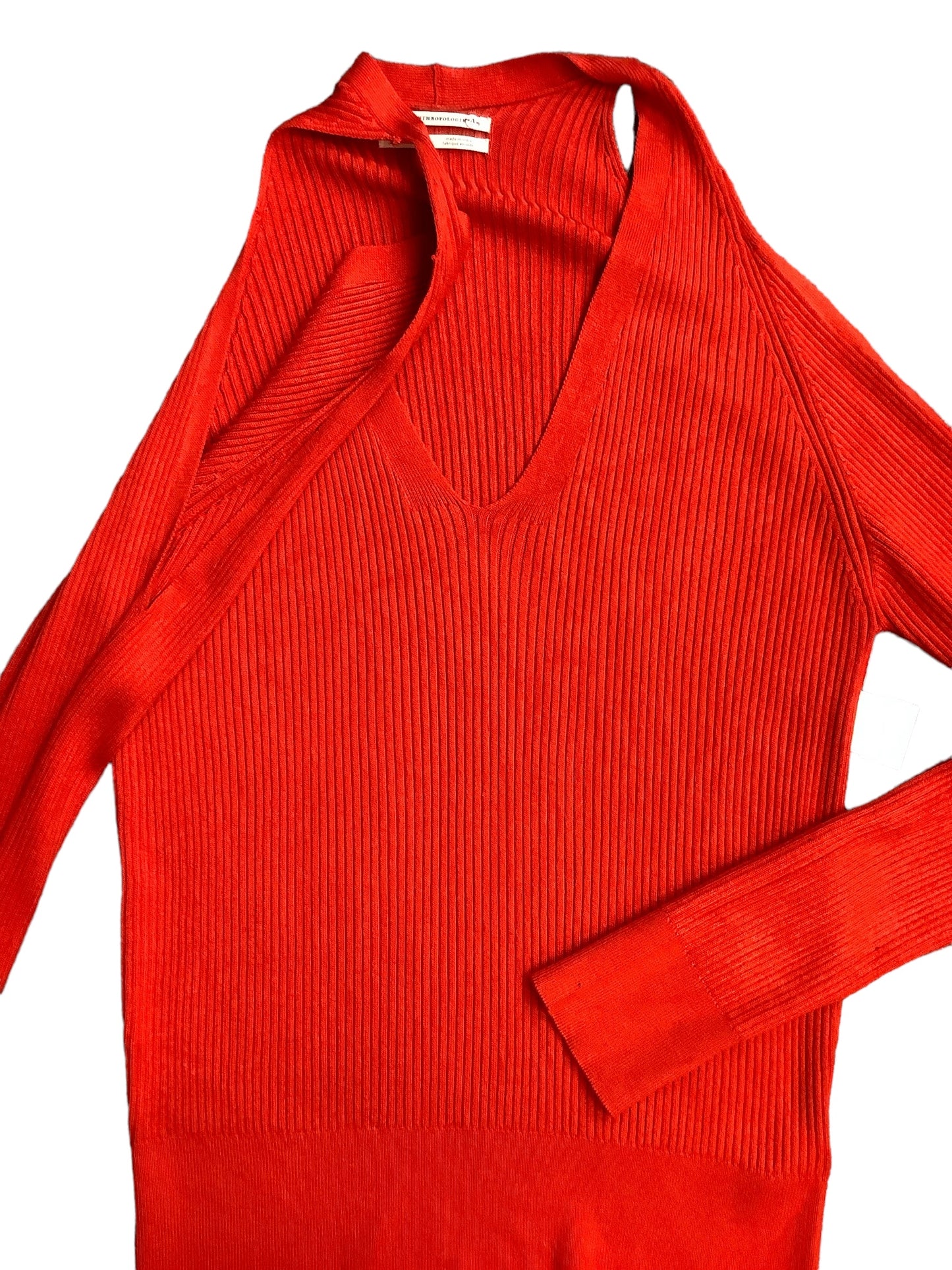 Red Sweater Anthropologie, Size Xs