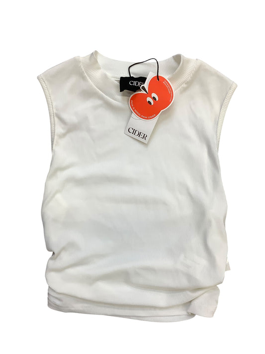 Top Sleeveless Basic By Clothes Mentor In White, Size: Xs