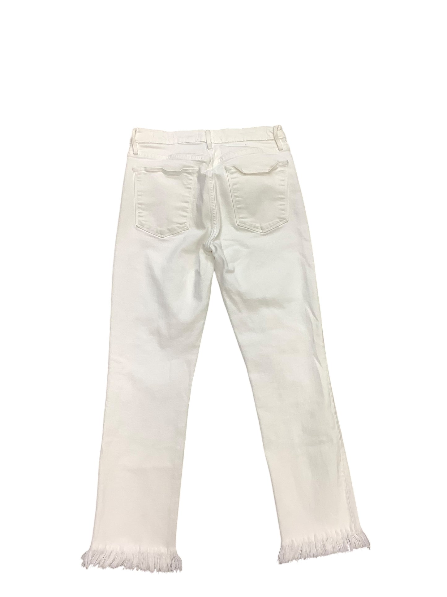 Jeans Straight By Frame In White, Size: 4