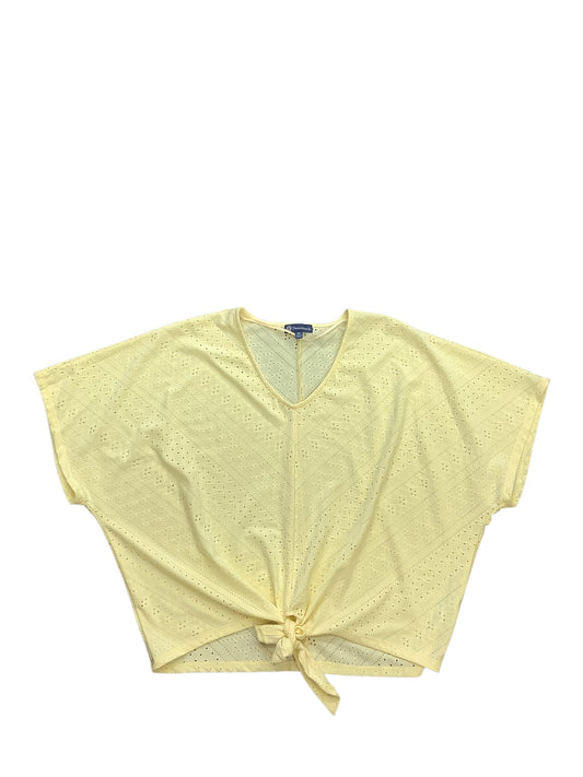 Top Short Sleeve Basic By Democracy In Yellow, Size: M