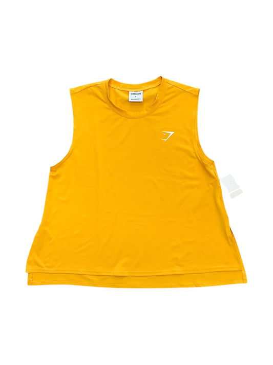 Athletic Tank Top By Gym Shark In Yellow, Size: S