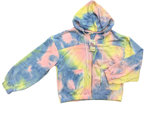 Sweatshirt Hoodie By Ee Some In Tie Dye Print, Size: M