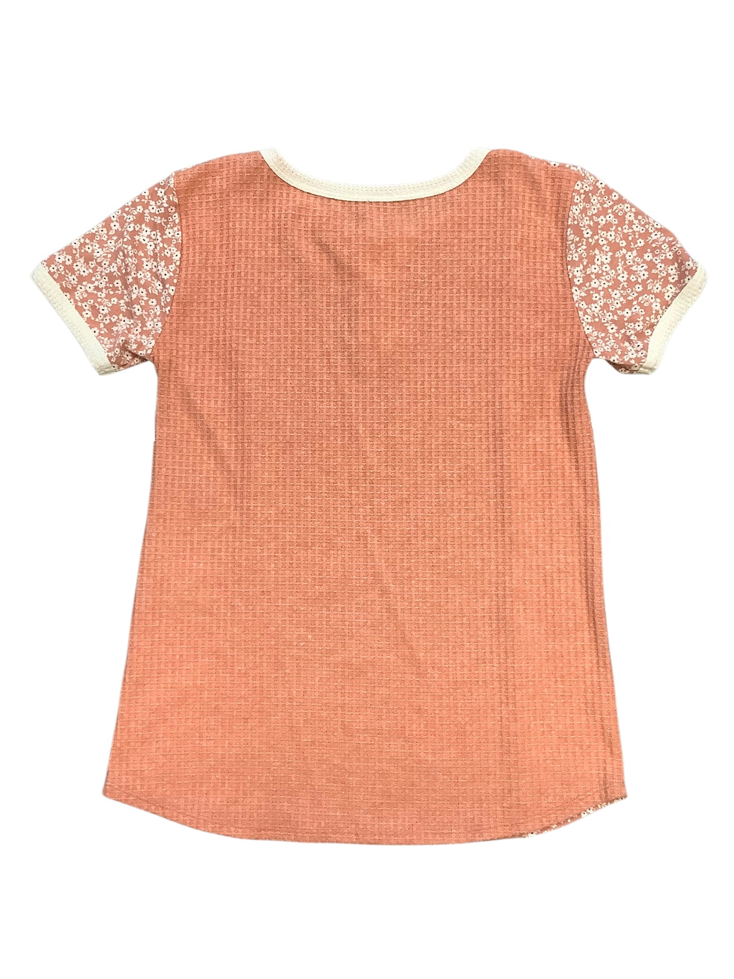 Top Short Sleeve Basic By Clothes Mentor In Orange, Size: M