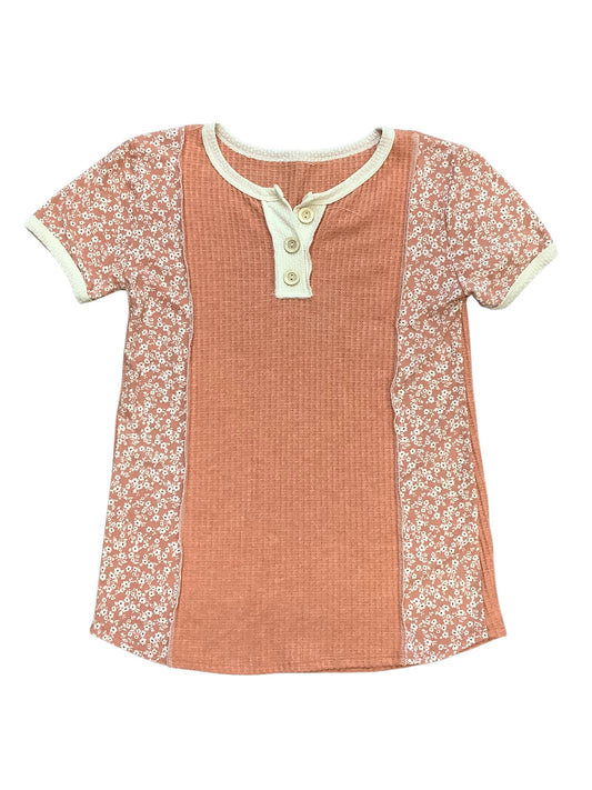 Top Short Sleeve Basic By Clothes Mentor In Orange, Size: M