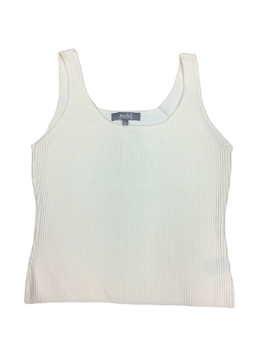 Tank Top By Marled In White, Size: L