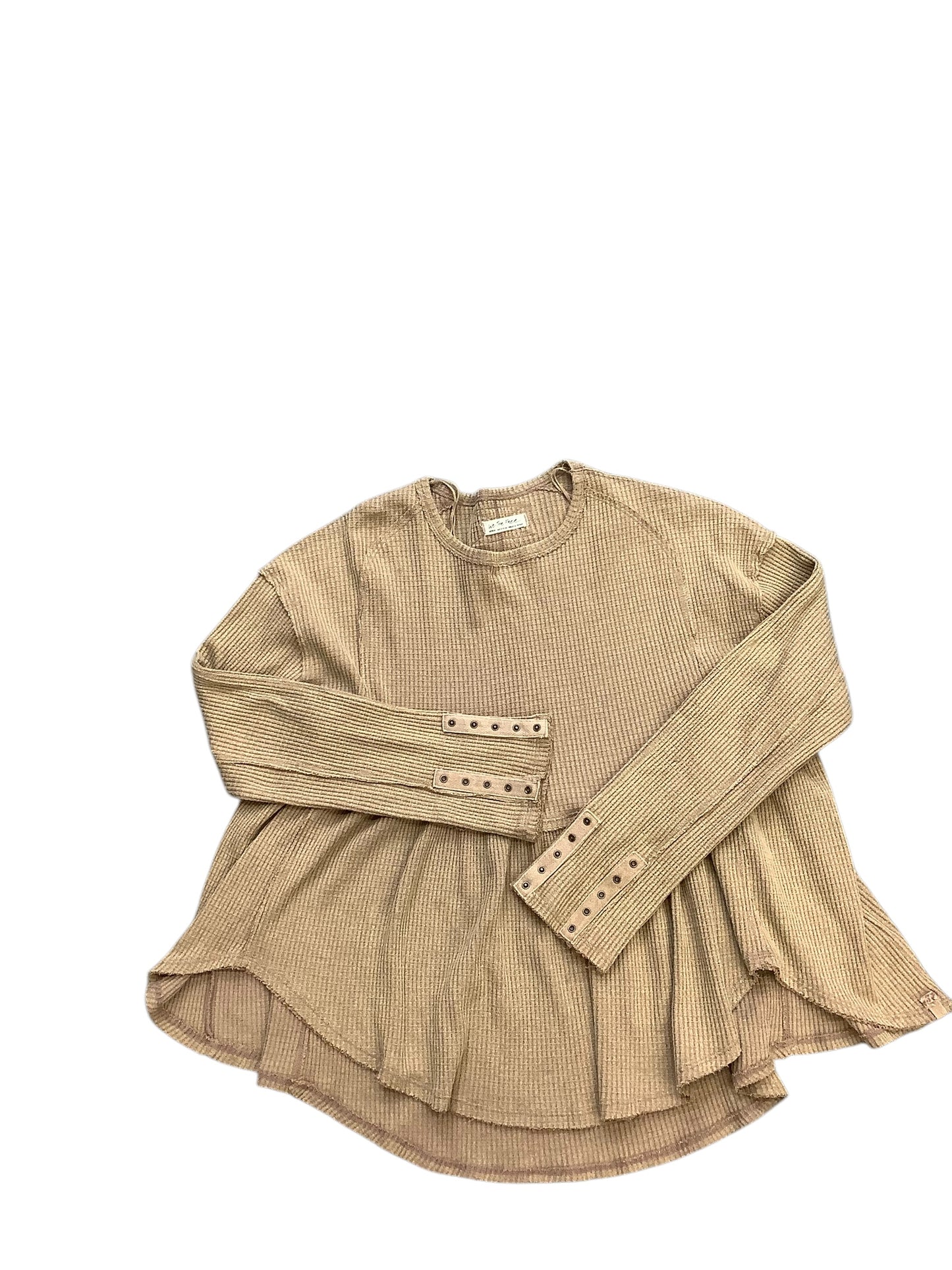 Top Long Sleeve Basic By We The Free In Brown, Size: M