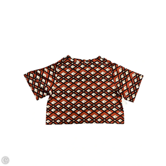 Top Short Sleeve By Chicos In Orange, Size: Xl