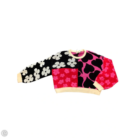 Sweater By Promesa In Black & Pink, Size: M