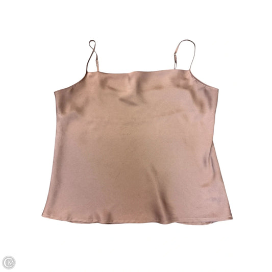 Blouse Sleeveless By Express In Brown, Size: Xl