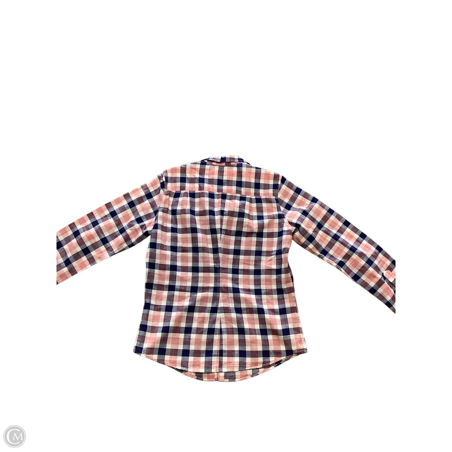 Top Long Sleeve By Frank And Eileen In Plaid Pattern, Size: L