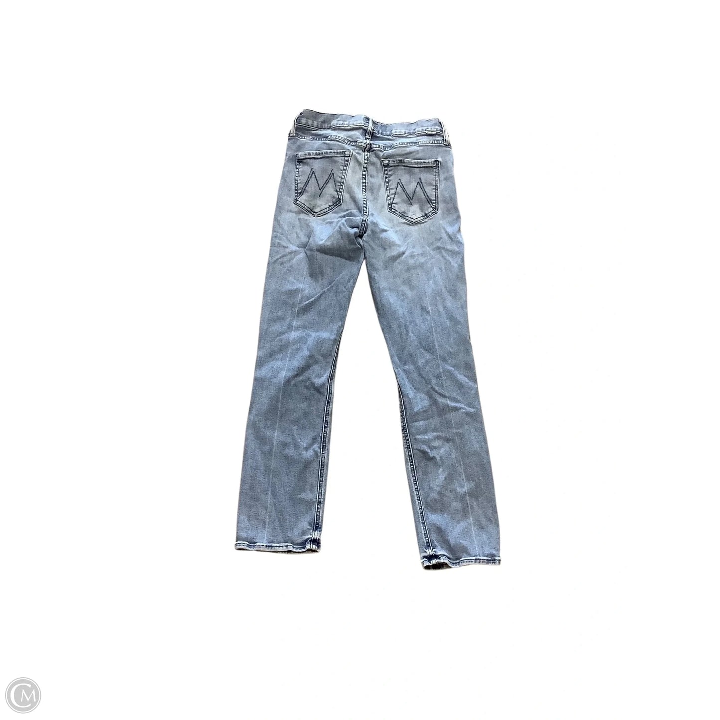 Jeans Straight By Mother In Blue Denim, Size: 8 (29)