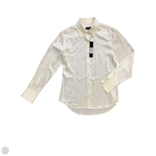 Blouse Long Sleeve By Rag And Bone In Ivory, Size: M