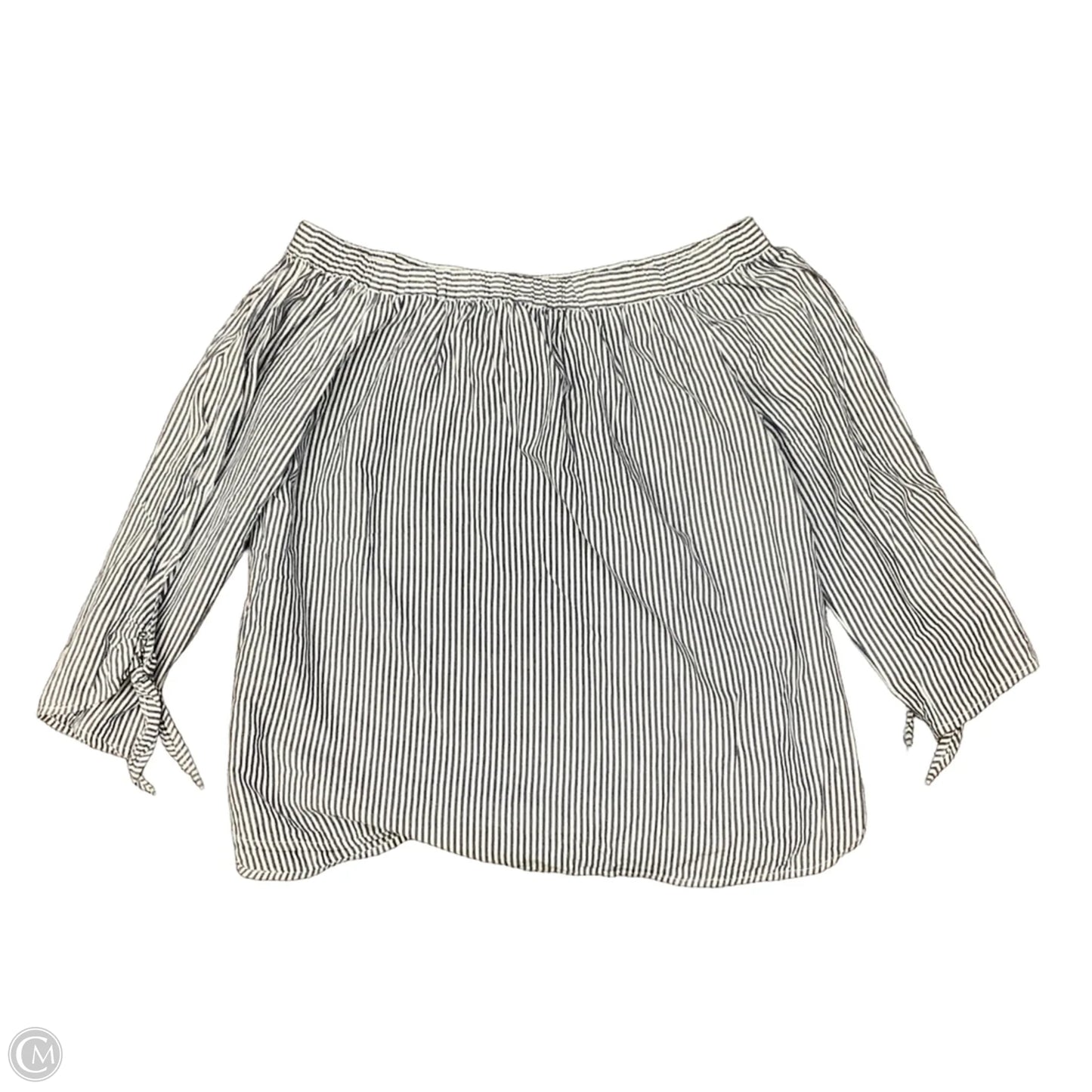 Top Long Sleeve By Beachlunchlounge In Striped Pattern, Size: Xl