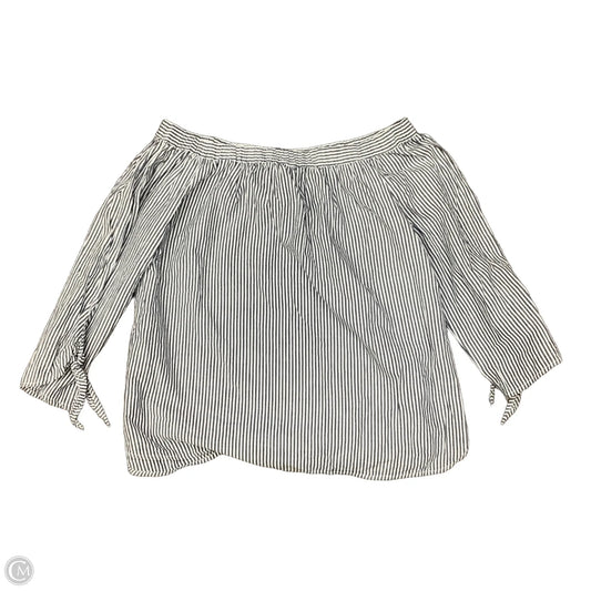 Top Long Sleeve By Beachlunchlounge In Striped Pattern, Size: Xl