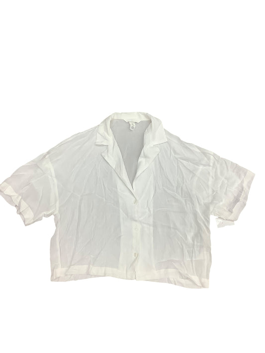 Top Short Sleeve Basic By H&m In White, Size: S