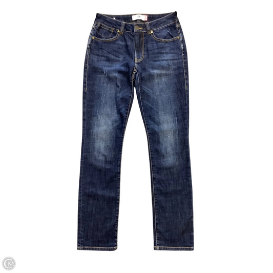 Jeans Straight By Cabi In Blue Denim, Size: 2