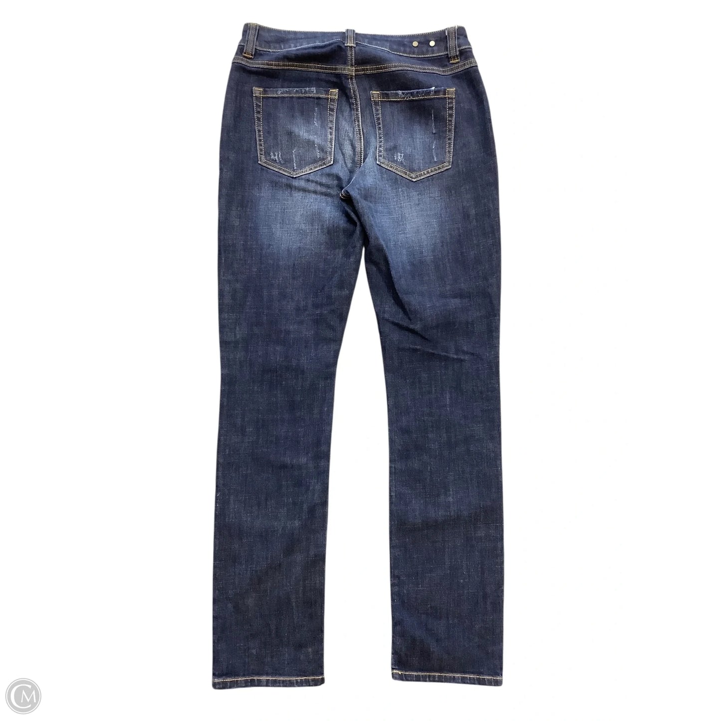 Jeans Straight By Cabi In Blue Denim, Size: 2
