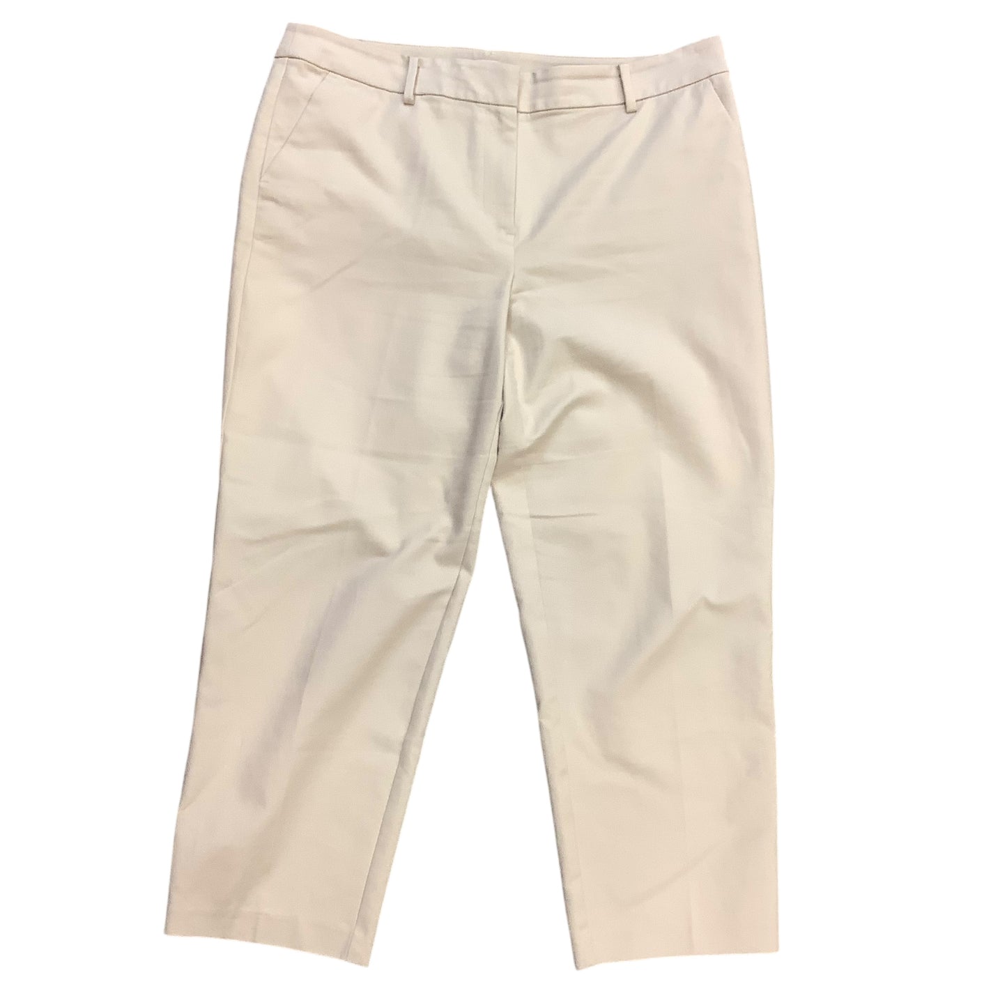 Pants Cropped By Loft In Tan, Size: 14