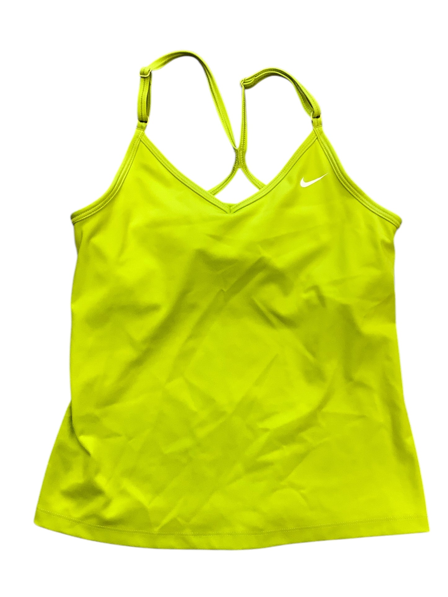 Athletic Tank Top By Nike Apparel In Chartreuse, Size: Xs