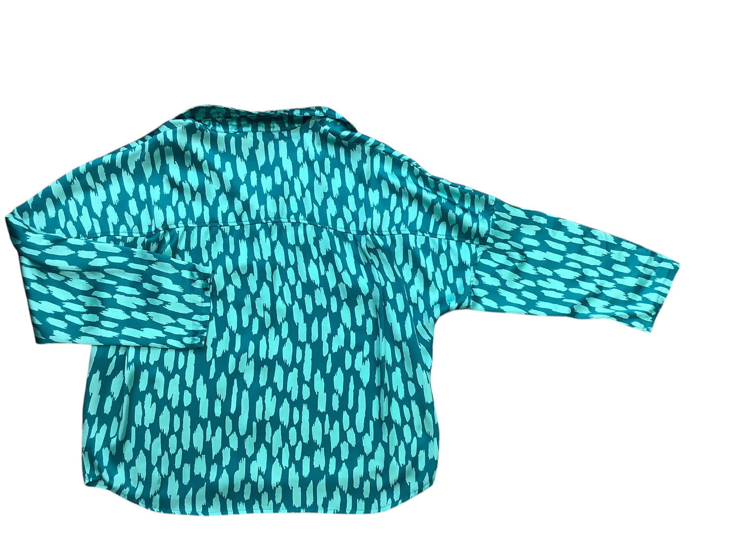 Top Long Sleeve By Clothes Mentor In Aqua, Size: L