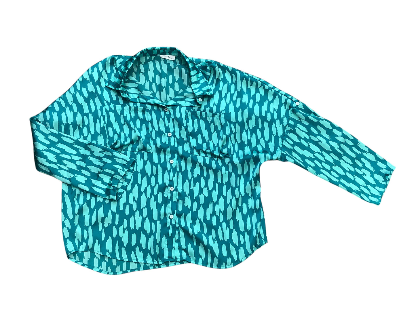 Top Long Sleeve By Clothes Mentor In Aqua, Size: L