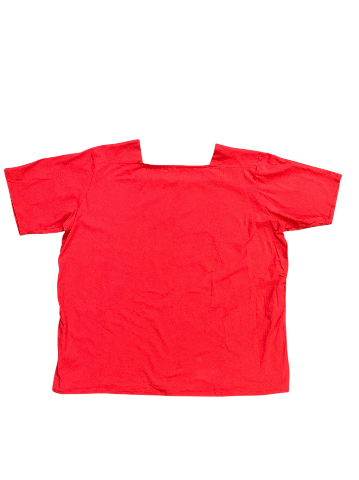 Top Short Sleeve Basic By Clothes Mentor In Red, Size: 2x