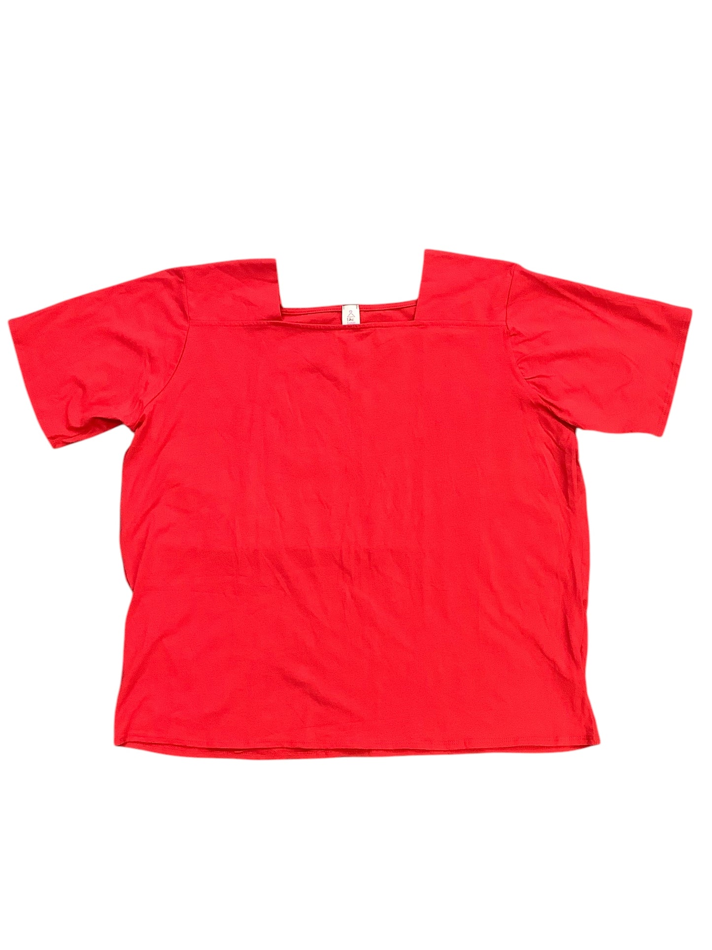 Top Short Sleeve Basic By Clothes Mentor In Red, Size: 2x