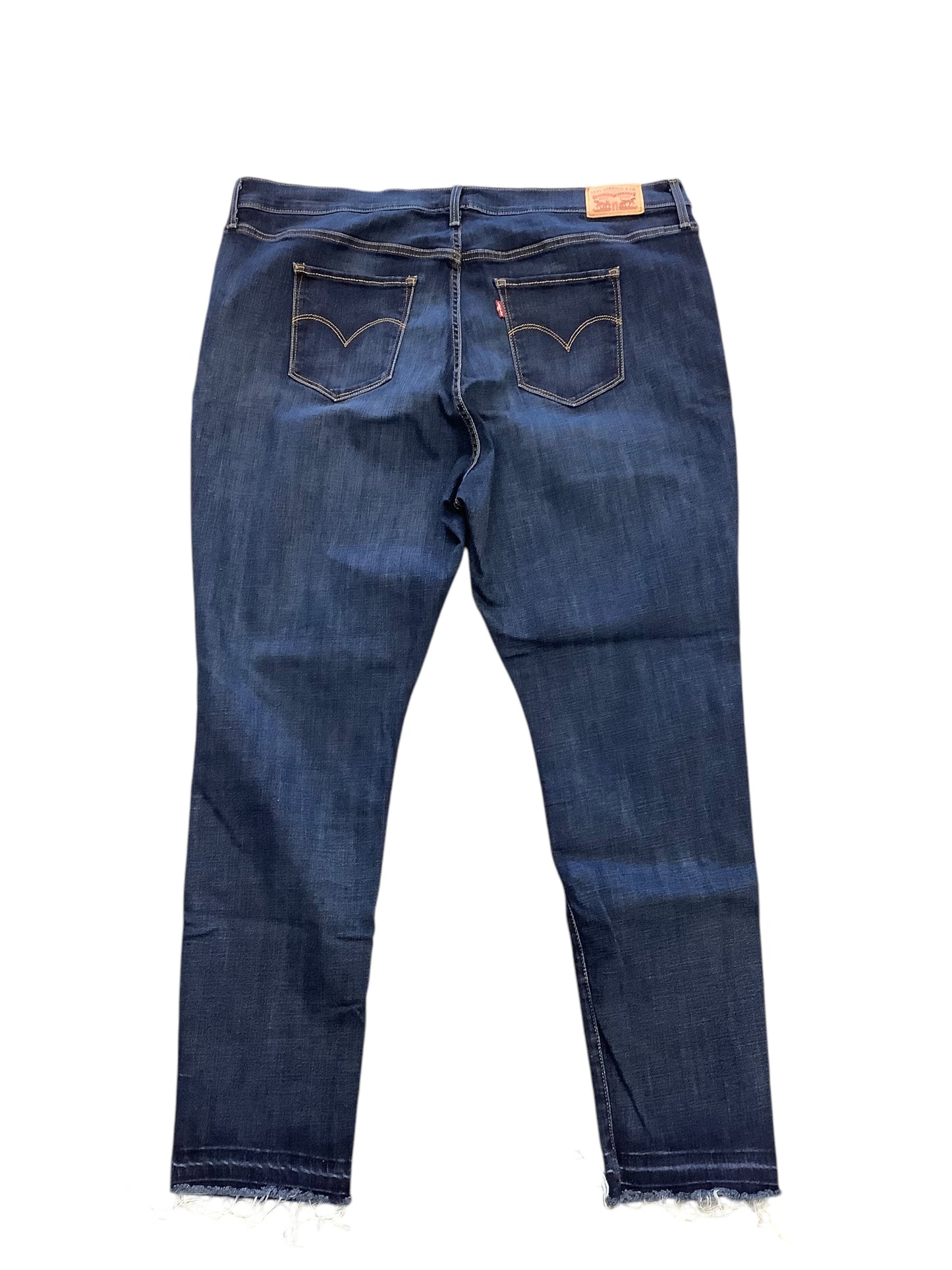 Jeans Skinny By Levis In Blue Denim, Size: 22