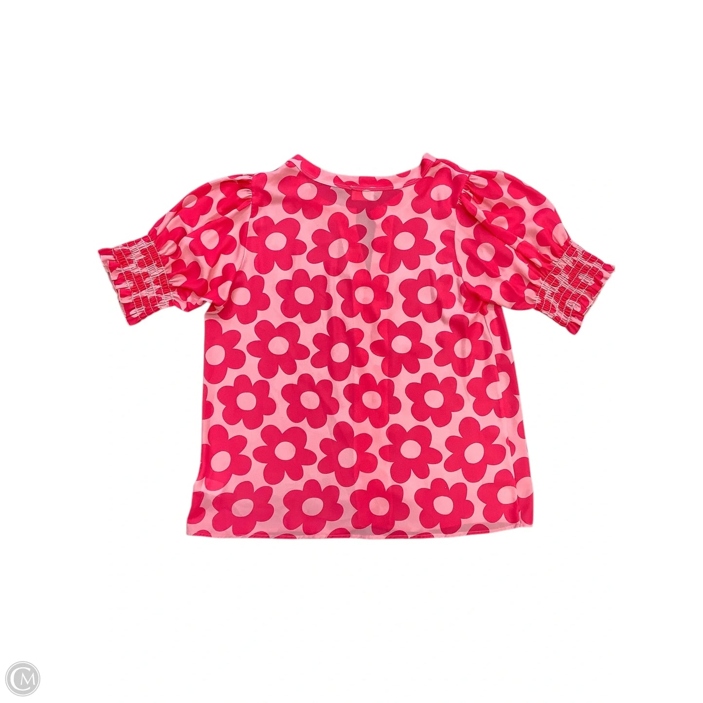 Top Short Sleeve By Bibi In Pink, Size: Xl