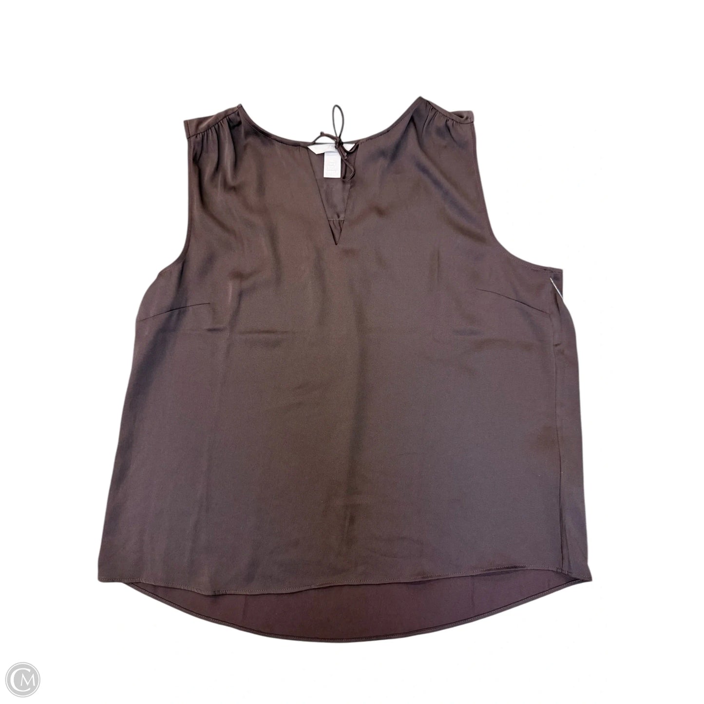 Top Sleeveless By H&m In Brown, Size: L