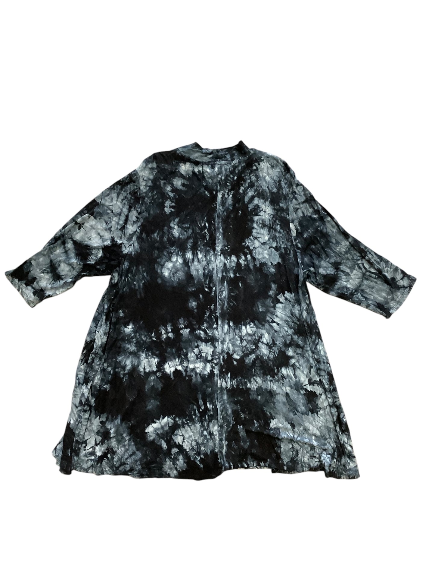 Tunic 3/4 Sleeve By Clothes Mentor In Tie Dye Print, Size: 2x