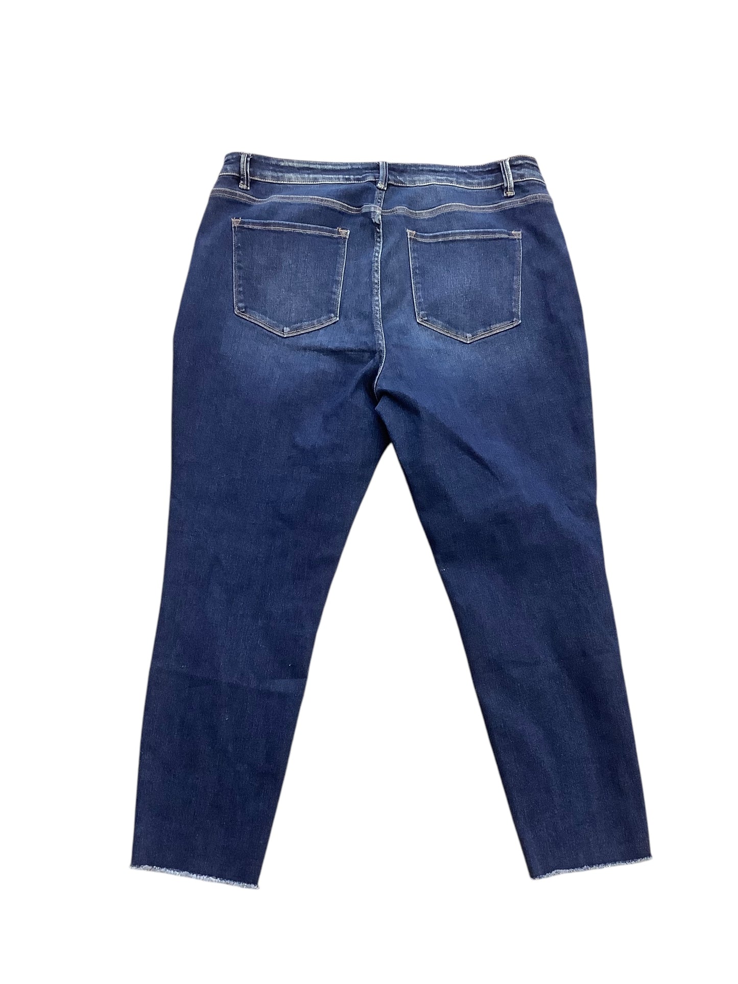 Jeans Straight By Vervet In Blue Denim, Size: 20