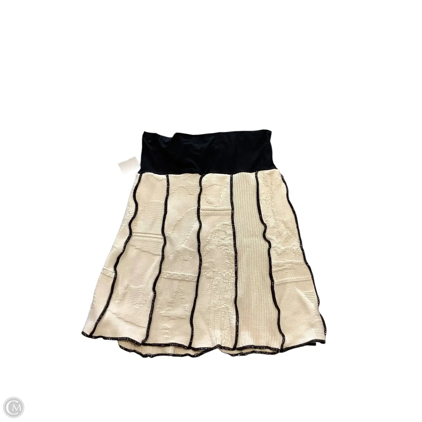 Skirt Mini & Short By Cmc In Black & White, Size: Xl