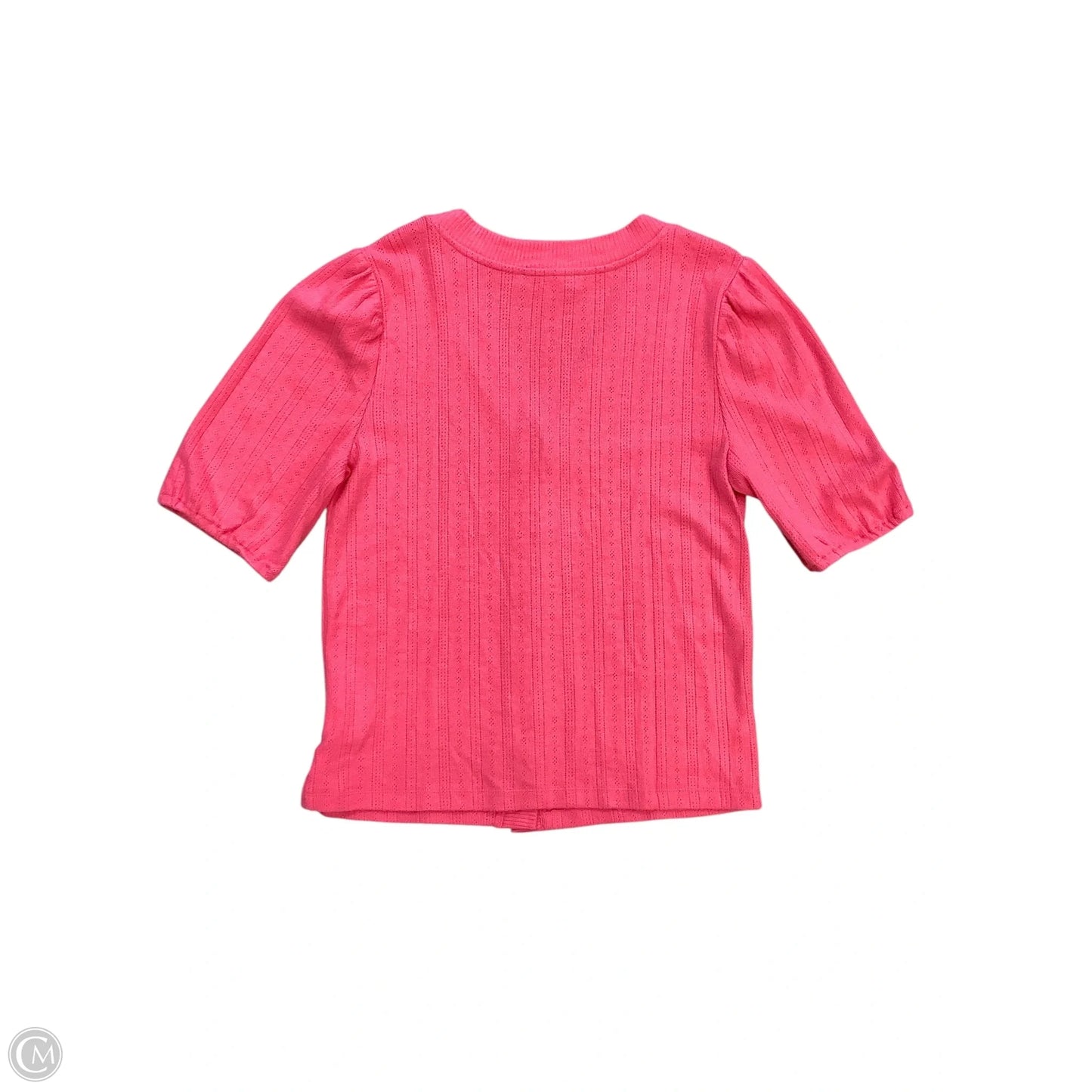 Top Short Sleeve By Loft In Pink, Size: L