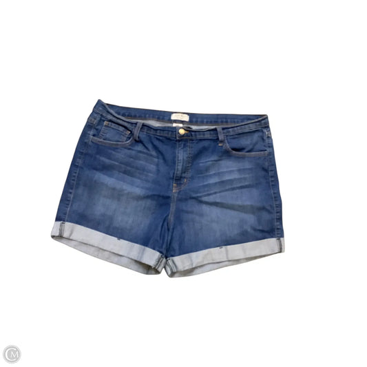 Shorts By Judy Blue In Blue Denim, Size: 3x