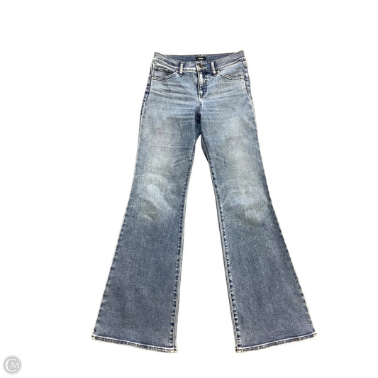 Jeans Flared By Express In Blue Denim, Size: 2