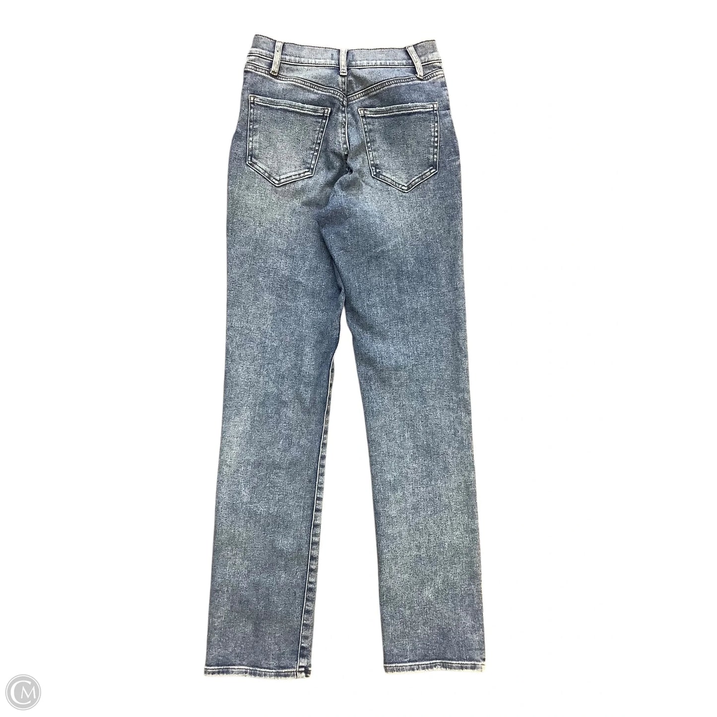 Jeans Straight By Express In Blue Denim, Size: 2l
