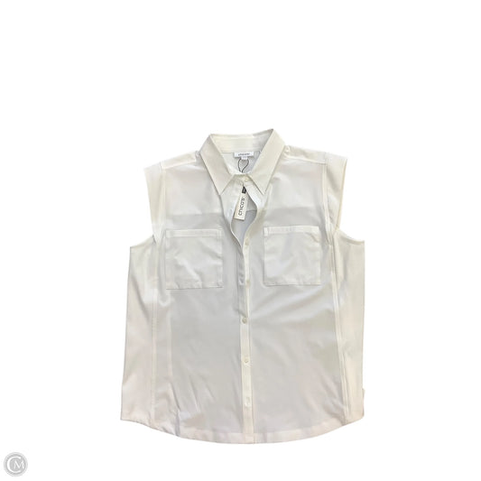 Blouse Sleeveless By Chicos In White, Size: Xl