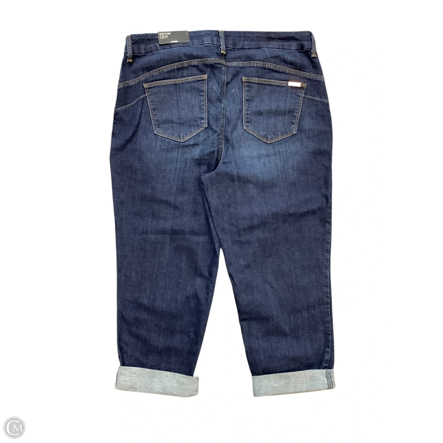 Jeans Cropped By Chicos In Blue Denim, Size: L(Chicos sz 2)