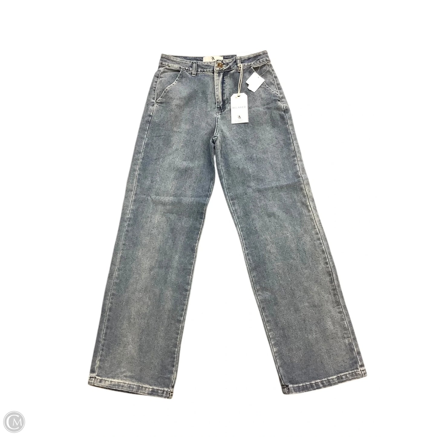 Jeans Wide Leg By Clothes Mentor In Blue Denim, Size: 8/9(29)