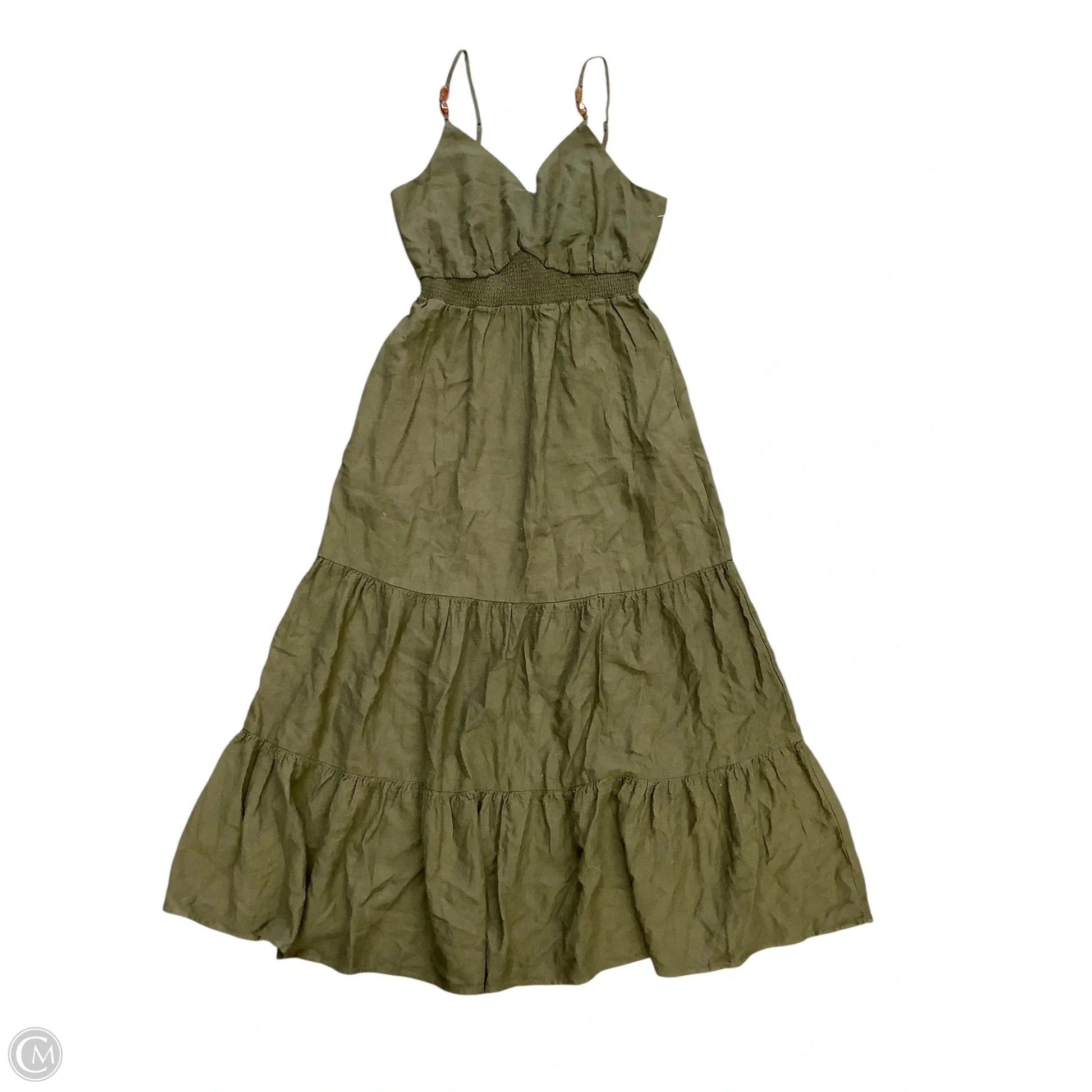 Dress Casual Maxi By Nicole Miller In Green, Size: S Dress Casual Maxi By Nicole Miller In Green, Size: S