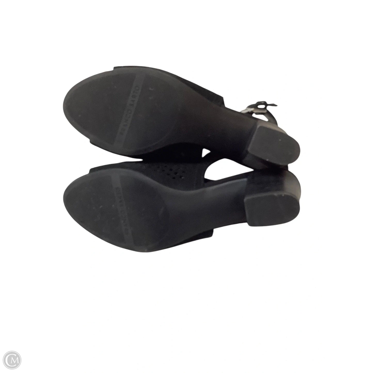 Sandals Heels Block By Franco Sarto In Black, Size: 9.5