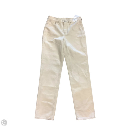 Jeans Straight By J. Crew In Cream, Size: 6l
